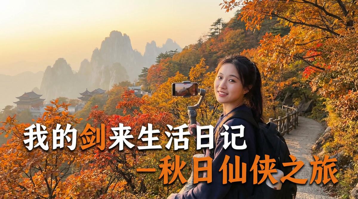 玩物社区生活视频 - 玩物社区户外生活视频：秋日山野Vlog视频 手持稳定器视频拍